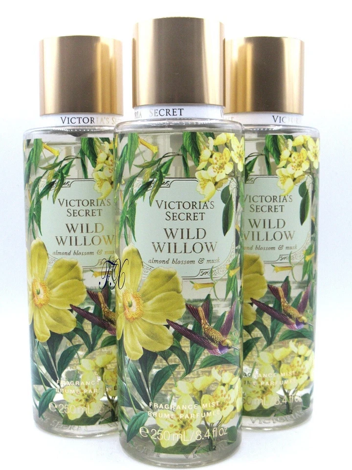 VICTORIA'S SECRET WILD WILLOW FRAGANCIA SPRAY CORPORAL 8,4 OZ (LOTE DE 3 PIEZAS) Foto 1 de 1