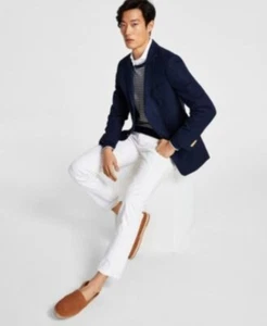 Abrigo deportivo Tommy Hilfiger para hombre talla: 36S ajuste moderno tejido azul marino - Imagen 1 de 10