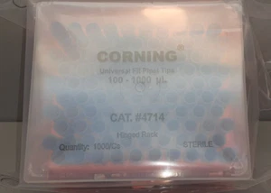 Corning 100-1000ul Universal Pipettenspitzen/Steril/Scharniergestell/100 Spitzen/4714 - Bild 1 von 4