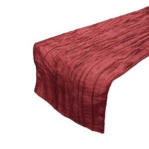 lovemyfabric Crinkle Taffeta Crushed Style Decorative Table Runner - Picture 1 of 19