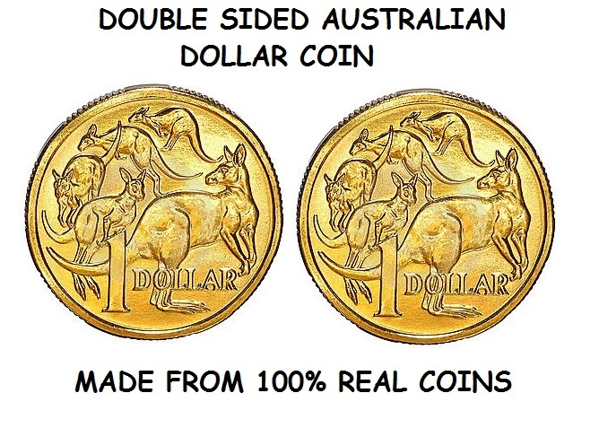 DOUBLE SIDED AUSTRALIAN DOLLAR COIN - SAME SIDE COIN - AUSTRALIAN DOLLAR COIN - Image 1 of 1