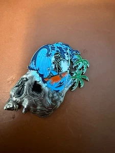 Moneda Desafío Surf Calavera Policía Playa Seal Oficial SBPD #41 Rara - Imagen 1 de 2