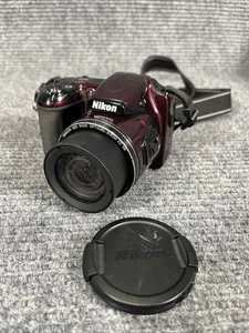 Nikon COOLPIX L820 Digital Camera Red 16MP 30x Zoom Tested Works Great! - Picture 1 of 9