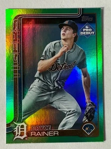 2025 Topps Pro Debut Bryce Rainer Green Foil 77/99 #PD-122 - Picture 1 of 2