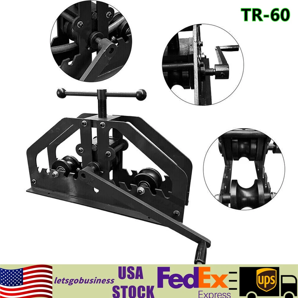 美国重型 TR-60 圆管滚轮工业便携式管卷弯头新品 — 第 1/4 张图片