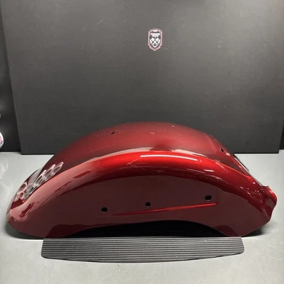 2018-2024 Harley Davidson Softail Fat Boy FLFBS Red Rear Fender Scratches, Used - Image 1 of 4