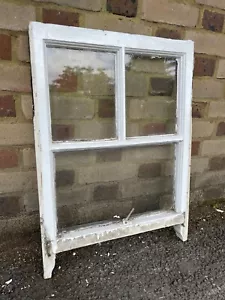 Reclaimed Old Georgian 3 Panel Wooden Sash Window 510 x 705mm  - Picture 1 of 5