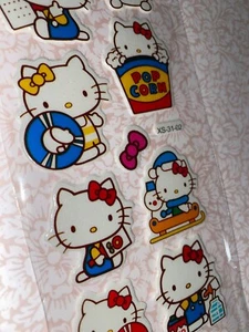 *HELLO KITTY Puffy Style NEW Sticker Sheet Crafts Collectibles Sanrio (R) - Picture 1 of 2