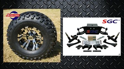 Club Car DS Golf Cart 6" A-Arm Lift Kit + 10" Wheels and 22" AT Tires 1982-2003 Foto 1 de 4