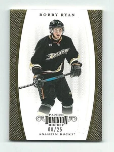 Bobby Ryan Anaheim Ducks 2011-12 Dominion Hockey Gold Card 08/25 - Picture 1 of 1