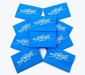 (10) 2/0 or 1/0 Gauge BLUE 1.5" x 2" Heat Shrink Tube 4 Ring Terminals Tubing - Picture 1 of 3