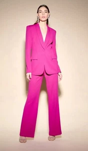 NWT Joseph Ribkoff Women's Pink 2-Piece Suit Blazer Pants Set Workwear Capsule 6 - Picture 1 of 13
