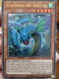 (168)YuGiOh Ozean Dragon Lord-KAIRYU-Shin led9-en017 Ultra Rare 1st Edition NM - Bild 1 von 1