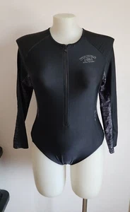 Mambo Ladies Black Long Sleeve Paddlesuit One Piece Bathers Swimsuit Size 16 New - Picture 1 of 6