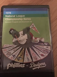 Vintage 1978 National League Championship Series Program Phillies vs Dodgers - Bild 1 von 1