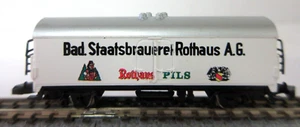 Marklin Z-scale Bad. Staatsbrauerei Rothaus Pils beer refer car, no box - Picture 1 of 4