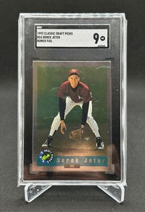 1992 Classic Draft Picks Derek Jeter Bonus Foil #6 SGC 9 MINT Rookie RC 