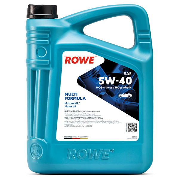 5W-40 ROWE Multi Formula VW 505.01 Pumpe-Düse/dexos2  5 Liter *GP 9,78 € p.L.* - Bild 1 von 1