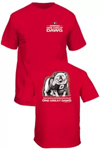 Camiseta de manga corta Georgia Bulldogs roja de 2 caras Good Dawg para hombre - Imagen 1 de 7
