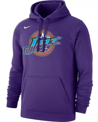 NEW Utah Jazz Nike Men's NBA Hardwood Classics Club Logo Pullover Hoodie Cover