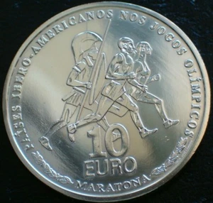 manueduc 10 EUROS PORTUGAL 2007 JJOO Iberoamericanos Marathon PLATA - Foto 1 di 2