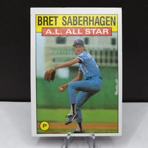 1986 Topps - A.L. All-Star Bret Saberhagen #720 Kansas Cite Royals Baseball Card - Picture 1 of 2