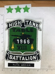 VINTAGE US ARMY HIGH TANK BN. TABLE 8 1966 70TH ARMOR PATCH - Picture 1 of 3