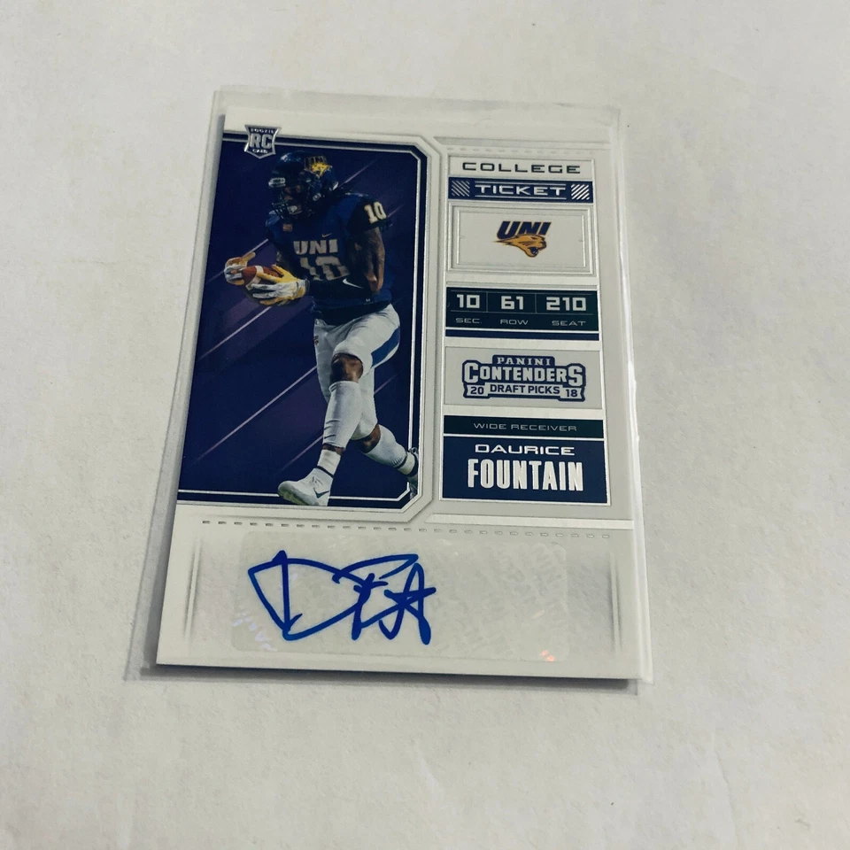 F81123  2018 Panini Contenders Draft Picks #290 Daurice Fountain AUTO RC - Image 1 of 1