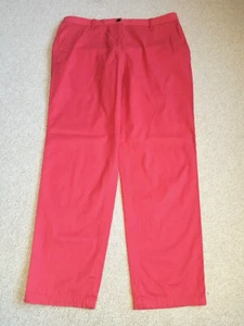 Womens Pants-TALBOTS-coral cotton stretch "Relaxed Chino" straight leg-10 - Picture 1 of 4
