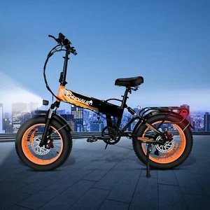 1000W 20 Zoll Klappbar E-Citybike 50km/h Elektrofahrrad 48V 20AH E-Mountainbike - Bild 1 von 21