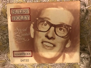 RARE SPECIAL LIMITED EDITION BUDDY HOLLY 3 CASSETTE BOX SET,NU 04722,3 ALBUMS - Picture 1 of 20