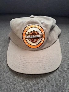 American Needle Harley Davidson Motorcycles Hat Cap Strapback Adjustable Vintage - Picture 1 of 5
