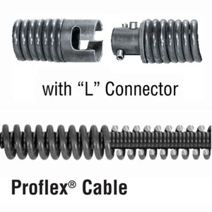 General Wire 1.25 ″ x 10′ Proflex Sectional Sewer Cleaner Cable w/ L-Connector - Picture 1 of 1
