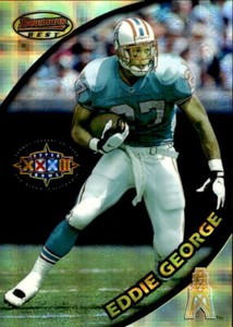 1997/98 Bowman's Best Super Bowl Jumbo Atomic Refractor #6 Eddie George *6028