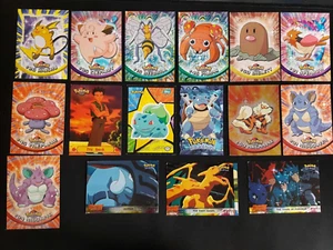 Lot of 16 Topps Pokemon Trading cards Black and Blue label - Picture 1 of 2