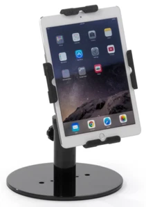 FlexStand iPad Counter Stand w/ Tilting Bracket, Rotating, Clamp & Lock - Black - Zdjęcie 1 z 7