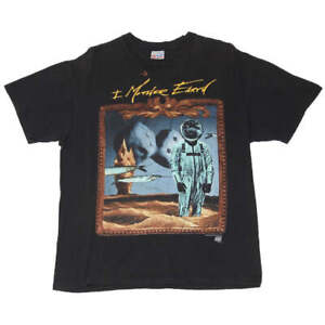 1996 Vintage I Mother Earth One Astronaut T-shirt Czarny Hanes XL
