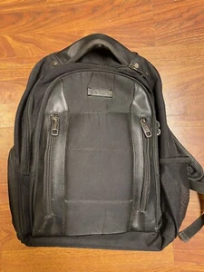 Kenneth Cole Reaction RTech An Easy Pace 17" Check-Point Black Laptop Backpack - Afbeelding 1 van 15