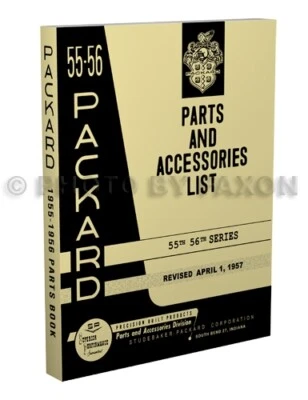 FAXON AUTO LITERATURE 1955-1956 Packard Master Parts Book Illustrated Part Catalog 55 56