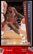 1992 Fleer #230 Ledell Eackles Washington Bullets Basketball Card