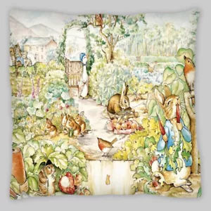 Peter Rabbit  Cushion Cover Art 18”x18” kids bedroom - Picture 1 of 2