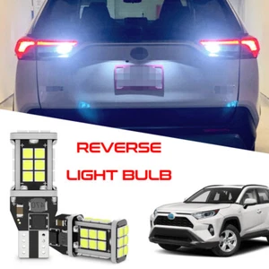 2pcs 6000K White 921 912 LED Backup Reverse Light Bulb for Toyota RAV4 2004-2022 - Picture 1 of 14