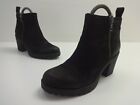 Womens Boots UK Shoe Size 5 VAGABOND Black Leather Chunky Sole Ankle Ladies.EU38