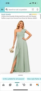 Women’s Dress 👗 One Shoulder Cocktail Bridesmaid Prom Formal Evening Gown Maxi - Picture 1 of 4