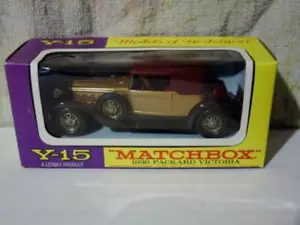 Vintage LESNEY Matchbox : Y-15 1930 PACKARD VICTORIA car in Box - Picture 1 of 3