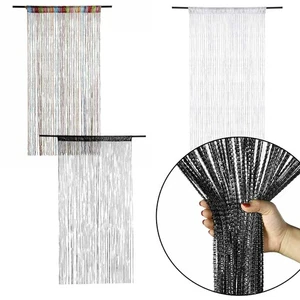 Beaded Door Curtains for Room Divider Light Filtering Decorative Design 2m 1m - Picture 1 of 29
