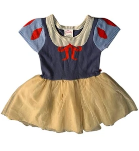 Disney Princess Snow White Costume Dress 4T Yellow Tulle Skirt Halloween - Picture 1 of 6