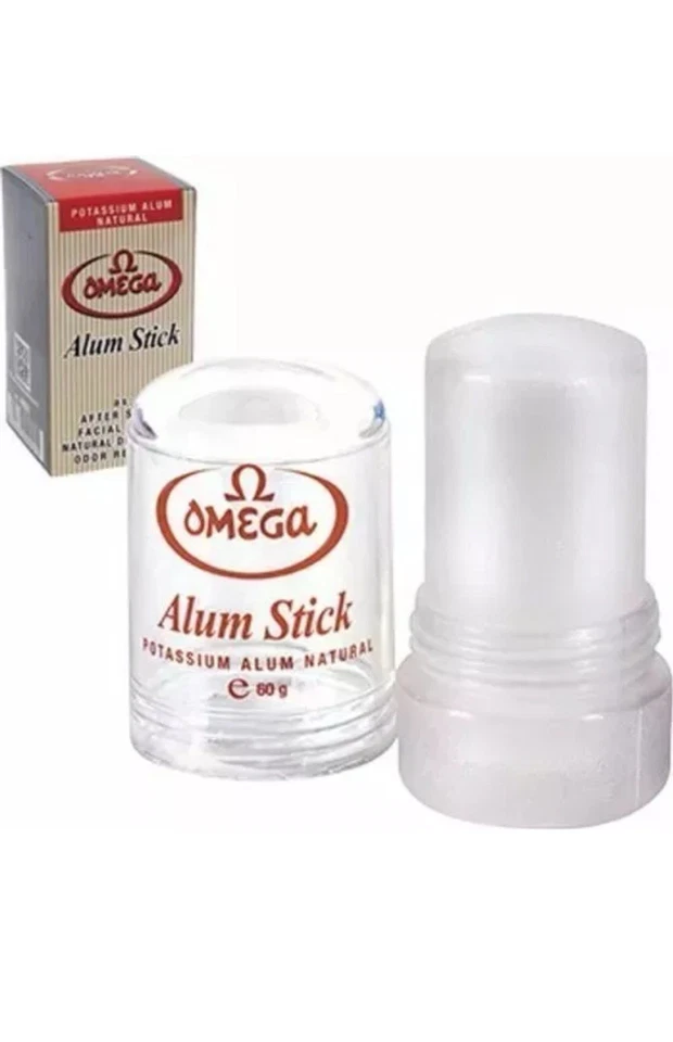 Omega Natural Alum Stick Roll on Deodorant for under arm Men Women Made in Italy - Imagem 1 de 1