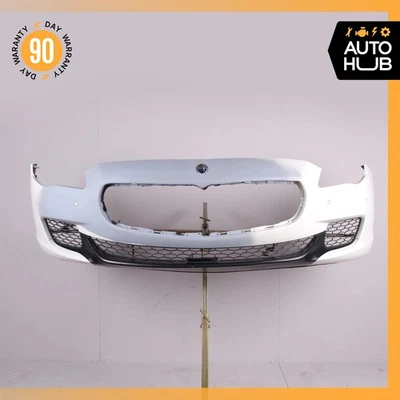 Conjunto de cubierta de parachoques delantero blanco OEM 57k Maserati Quattroporte M156 S Q4 14-17 Foto 1 de 4