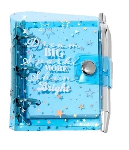 Claire's Silver Stars Inspirational Mini Quaderno Giornale Nuovo - Foto 1 di 2